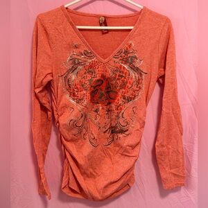 Apple Bottoms V-Neck Long Sleeve Top